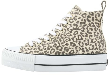 British Knights Women's Kaya Mid Trainers, Leopard, 36 EU, Leopard, 8 UK