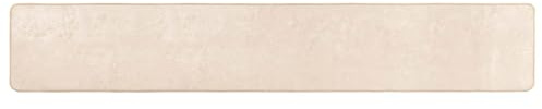 vidaXL Teppichläufer MARSA Creme 50 x 250 cm Polyester und PVC