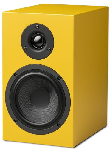 Pro-Ject Speaker Box 5 S2, 2-Wege-Kompakt-Monitorlautsprecher, Paar (Gelb)