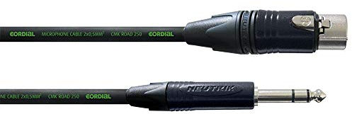 CORDIAL Câble audio XLR femelle/jack stéréo 5 m