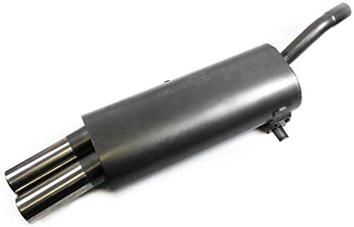 1026154 Sportauspuff 2x76mm für 3er E30 4-Zyl 316 318 rund gebördelt EG ABE