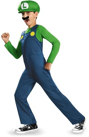 Nintendo Super Mario Brothers - Costume Classico da Luigi