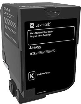 Lexmark 74C1SK0 CS720, CS725, CX725 Black Yield Return Program Cartridge Toner