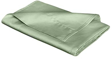 fleuresse Colours Bettlaken, ohne Gummizug, Uni-Mako-Satin, 100% Baumwolle, Oekotex Standard 100, 160 x 260 cm, Fb. Jadegrün
