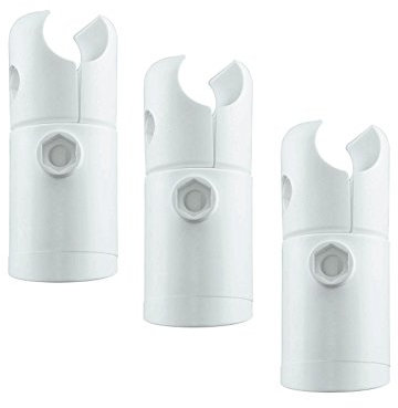 Schulte Halterungen gerade für Heizkörper München Oslo, alpin-weiß, 26 mm Rohrdurchmesser, Befestigung Wand-halterung Befestigungs-Set Badheizkörper Designheizkörper