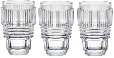 SELETTI 3er Set Glasgläser Machine Collection Ø 8,7 cm H.13