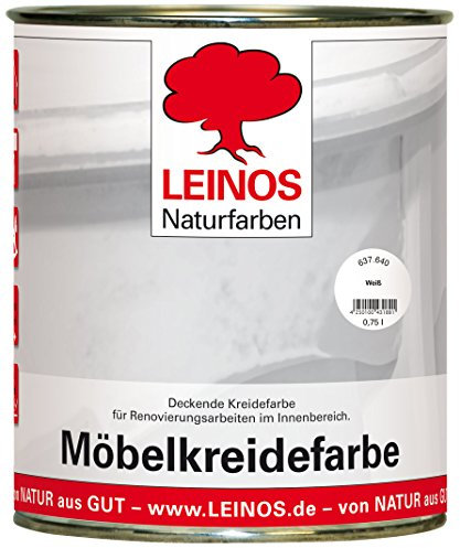 Leinos 637 - Pintura de tiza para interior 640 (0,75 L), color blanco