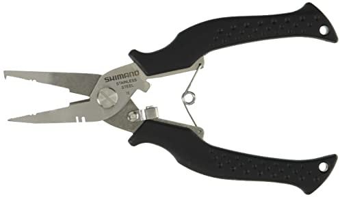 SHIMANO CT-542P Split Ring Pliers #1-5 158 x 48 x 13 mm Black 471512