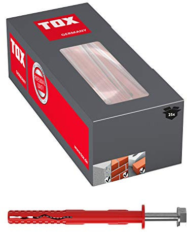 TOX Rahmendübel Fassad XL 14 x 260 mm, 25 Stück, 067101241, rot