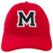 Unisex Jungen MŠdchen MŸtze Baseball Rot Cap Marineblau Hut Kinder Kappe Alphabet A-Z Gestickt in der EU (M)
