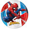 Procos 90948 - Platos para Fiestas (diámetro de 23 cm, 8 Unidades), diseño de Spiderman, Multicolor