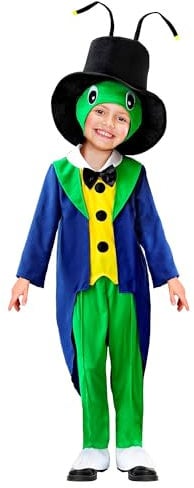 W WIDMANN MILANO Party Fashion - Costume da cavalletta per bambini, carnevale