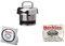 Hawkins Silver Stainless Steel,Rubber,Aluminium Vent Weight Safety Valve Bundle/Set Of Hawkins Gasket Whistle A10-09,B10-10 H10-20 For Classic/Contura&2 To 3 L Pressure Cookers - Set Of 3,3 Liter