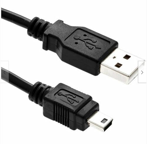 Mr.Gadget Solutions® 1 Meter Long USB to MINI B Data Charger Cable compatible For Garmin Dash Cam GoPRO MP3 MP4