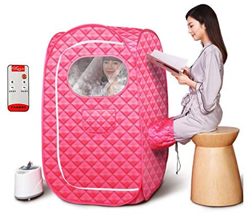 LONGLAN Portatile Sauna A Vapore con Telecomando Casa Personale Terme Camera Tenda Sauna Dimagrante Perdita Peso Disintossicare 2L Generatore Vapore Macchina GJXJY