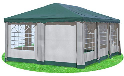 Stabilezelte Gartenpavillon 4x6 m Premium PVC Deluxe GRÜN