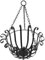 BESTonZON Blumenampel Metall Pflanzenhänger Makramee Hängeampel Blumentopf Korb für Innen/Außen Garten, 28X16cm