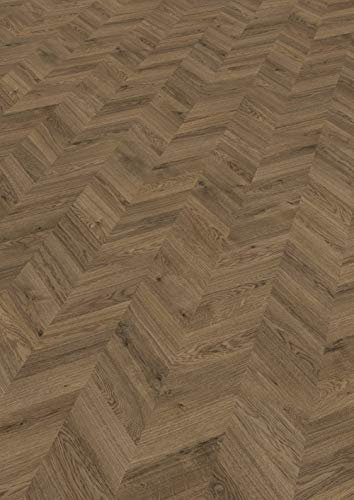 EGGER Weinburg Eiche braun Home Laminatboden EHL066 (8mm, 2,535m²) | authentische Fischgrätoptik | | Einfache Verlegung durch CLIC It System | Praktisch & wertbeständig