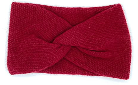 gestricktes Damen Stirnband aus 50% recyceltem Kaschmir, Made in Italy