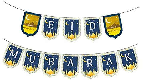 PiniceCore Eid Mubarak Banner Muslimischen Ramadan Partyangebot Für Dekor