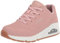 Skechers Women's Uno Stand on Air Sneaker, Blush Durabuck, 4.5 UK