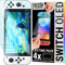 Orzly Verre Trempé Protection compatible pour Nintendo Switch OLED model 2024 console, Film Protecteur D'écran pour Nintendo Switch OLED - 4 Pièces