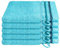 Schiesser Frottier Waschhandschuh Skyline Color im 5er Set | 100% Baumwolle aus nachhaltiger Produktion | saugstark, weich, farbecht | 16x22cm | Türkis
