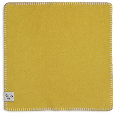 RØROS TWEED Stemor Sitzunterlage - aus norwegischer Lammwolle - Design von Kristine Five Melvaer - Maße: 45 x 45 cm (26574 - Sunshine Yellow)