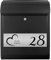 banjado® Briefkasten personalisiert mit graviertem Namensschild in Silber/Briefkasten schwarz 39x47x14cm / Briefkasten mit Hausnummer, Namen & Motiv Herz/Briefkasten mit Zeitungsfach