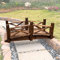 CMYUN Gartenbrücke Gartenbrücken für Draußen 4.6ft, Bogenhof Gartendekor Holzbrücke mit Schienen, Zierteichsteg Zum Begehen, für Bauernpark