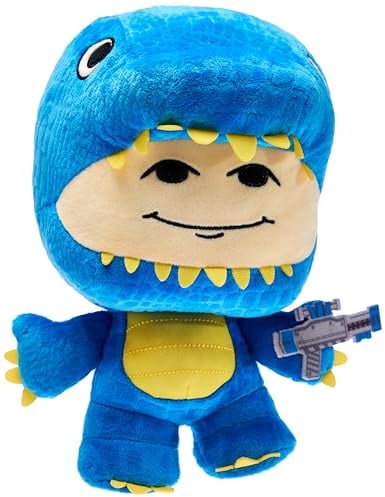 DevSeries Blue Rex 8-Inch Plüsch – 8-Inch Polyester Plüsch mit exklusivem virtuellem Item Code