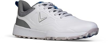 Callaway GTX, Scarpe da Golf Uomo, Bianco Grigio Blu, 46 EU