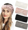 DTYGUIXE 4 Stück Stirnband Winter Strick Stirnband Sport Haarband Ohrenwärmer Elastische Headband Gestrickte Verdicken Kopfband für Laufen, Skifahren, Camping, Wandern (Schwarz, Weiß, Rosa, Grau)