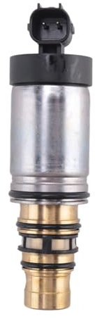 Koanhinn Válvula de compresor de aire acondicionado para coche sin abolladuras negras para una serie de válvula eléctrica de coche