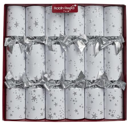Robin Reed Set of 6 Twinkle Star Christmas Crackers