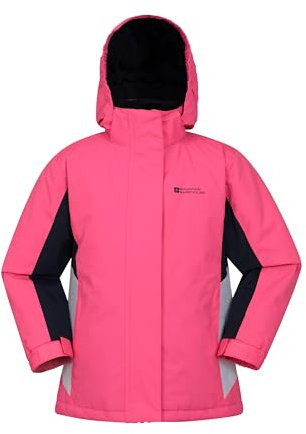 Mountain Warehouse Honey Skijacke für Kinder - Schneedicht, Mit Fleecefutter, Schneerock, Winterjacke - Hält Warm Hellrosa 128 DE (7-8 Jahre)
