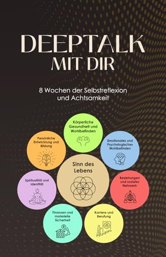 Deeptalk mit Dir: 8 Wochen der Selbstreflexion und Achtsamkeit: Reflektiere dein Leben – Ein lebensverändernder Leitfaden für jede Lebensphase