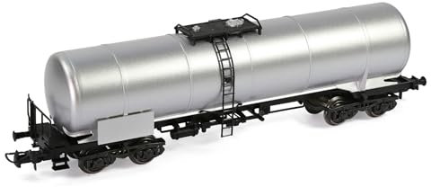 Evemodel 1Stk. Modell Spur H0 1:87 Kesselwagen Bahn Zug Öltankwagen Mit DC Metallräder (Silber)