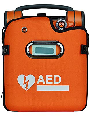 STMKB AED-Defibrillator-Aufbewahrungstasche, Tragbare AED-Aufbewahrungstasche Notfall-Instrumentenbehälter Mit Verstellbaren Schultergurten, Auffällige Farbe, Geeignet Für AED120G5