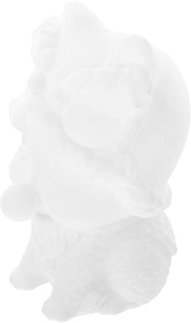 KONTONTY Weiße Embryo-emailpuppe Puppe Für Kinder Malerei Sparschwein Unbemalte Puppe DIY Zeichenpuppe Löwenspielzeug Tiermünzbank Geldsparbox Cartoon-Puppe Vinyl Sparbüchse Weißer Embryo