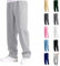 Graue Jogginghose Herren Breite Baggy Sweatpants Baumwolle Elastische Taille Jogging Hose Weites Bein Sporthose Lang Sweat Pants Men Winter Warme Männer Sweathose Mit Taschen Kanaken Style Track Pants