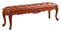 LICONG-2020 Betthocker Braune Retro-Schlafzimmer-Dekorbank aus Holz, einfache Nachttischbank, gehobene Sofabank aus PU-Leder EIN Hocker am Ende des Bettes platziert