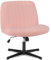 Refined Living Bürostuhl, ergonomisch, verstellbar, Kunstleder, Schwarz (rosa Samt)