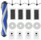 Waremax Accesorio de repuesto para robot aspirador ECOVACS DEEBOT X5 Omni / X5 Pro, 1 cepillo principal, 4 filtros HEPA, 4 bolsas para el polvo, 4 toallitas, 4 cepillos laterales