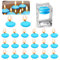 Kayuneed Schwimmkerzen Blau, 20 Stück Schwimmende Kerzen, Wasserkerzen, Teelichter Kerzen für Hochzeitspool, Valentinstagbadewanne, Weihnachtsdekoration (Blau, kein Duft)