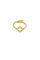 Acura-Styles Damen Edelstahl Twist Ring Gold 18KT Vergoldeter Ring Vierblättriges Kleeblatt Schmuck Wasserfest Nickelfrei Edelstahl Ringe Damen Größenverstellbar Geschenk für Frauen