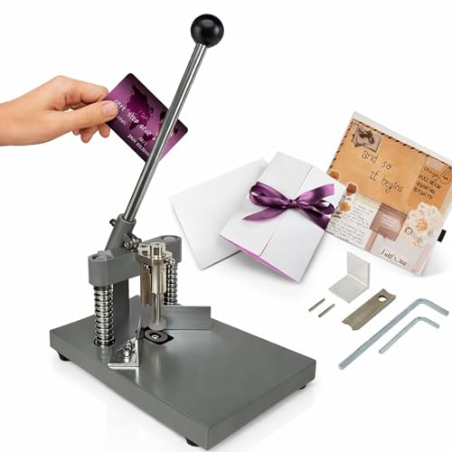 Corner Rounder Cutter Machine - Heavy Duty Corner Rounder for Paper Cardstock and PVC Cards Precision Cutting Tool for Rounded Edges Ideal for Office Crafting and Business Use