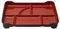 LOVIVER Japanese Traditional Lunch Bento Box, Sushi Bento Tray, 6 Compartments Portable, Food Carrier Containers Snack Serving Tray, Separated Meal Plate Sushi Tray Lacquered for Travel Home Office