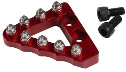 ATGCBCAUF Für Beta 125 200 250 300 350 390 400 430 450 RR RS RRS 2T 4T Motorrad Bremspedalplatte Hinten Schalthebelspitze (Red)