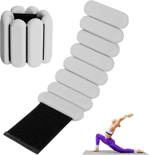 2 PCS Handgelenkgewichte Knöchelgewichte Set Gewichtsmanschetten für Fuß oder Handgelenk auf Bewegung Gehen Joggen Yoga Aerobic Pilates Gewicht Fitness Armband